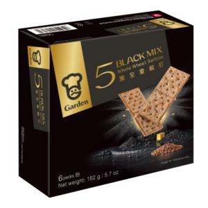 GARDEN 5 BLACK MIX WHOLE WHEAT SALTINE